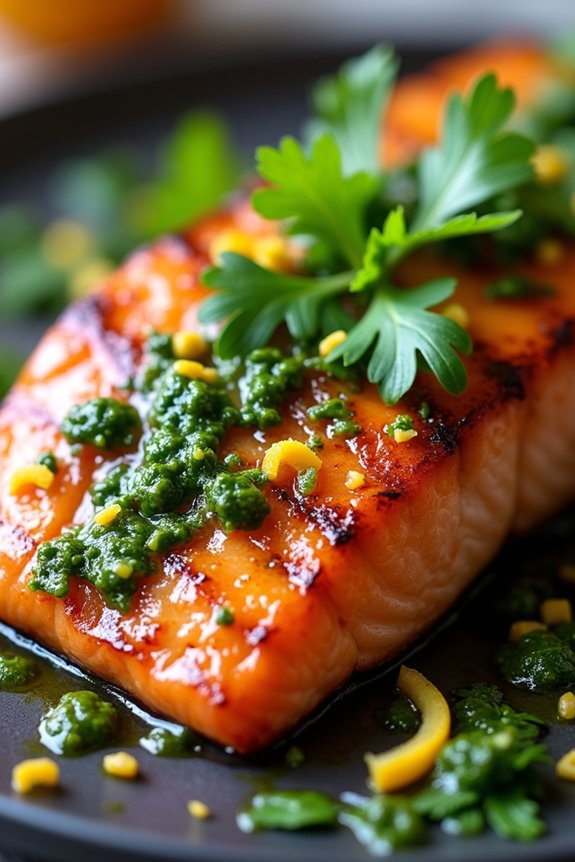 citrus chimichurri salmon recipe