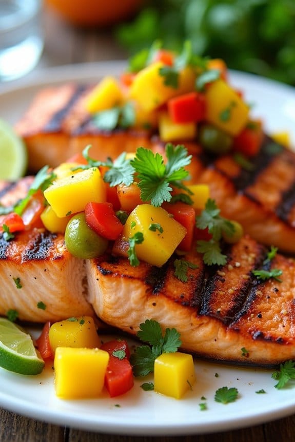 citrus mango salsa salmon