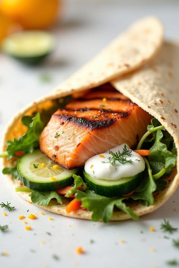 citrus salmon wraps recipe