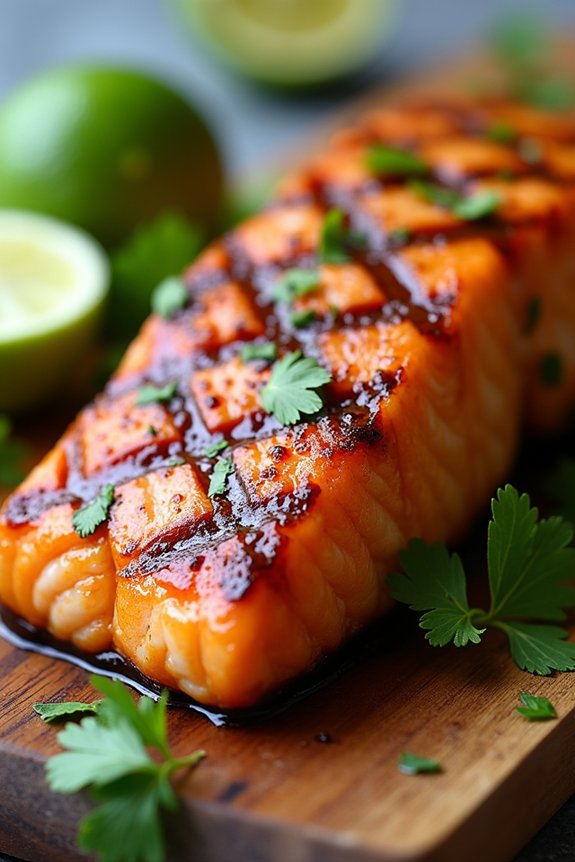 coconut curry glazed salmon