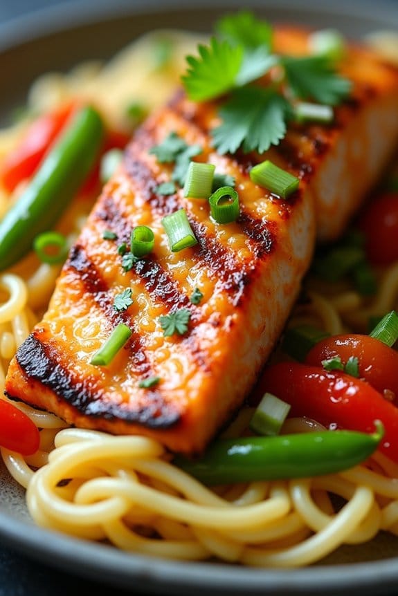 coconut curry grilled salmon