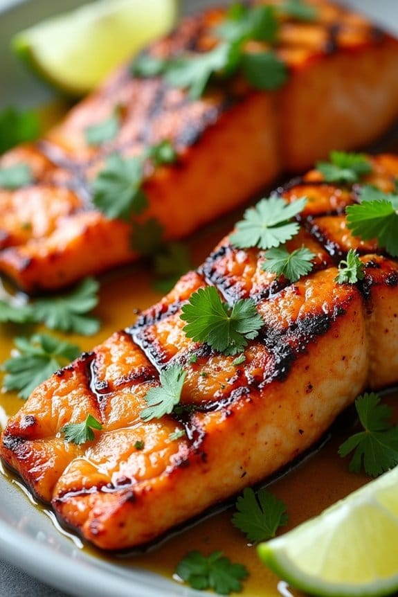 coconut curry salmon grilling