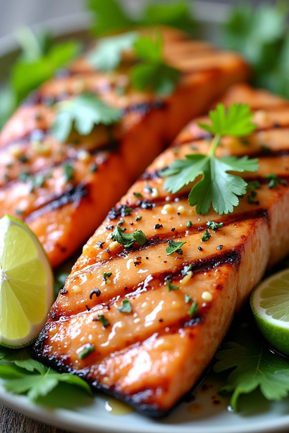 coconut lime grilled salmon