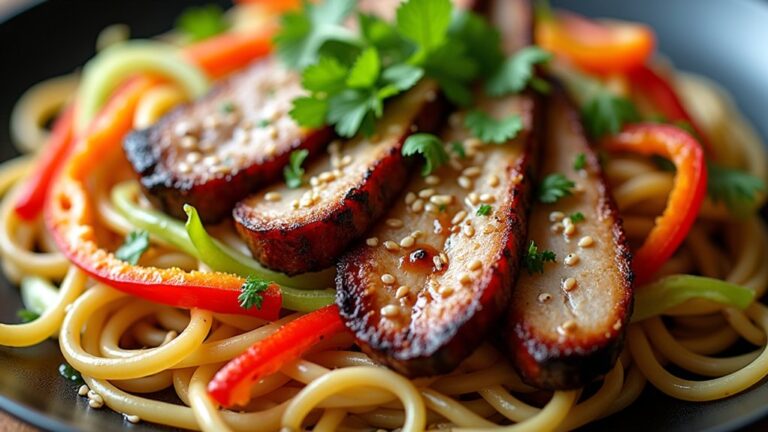 comforting grilled pork noodles