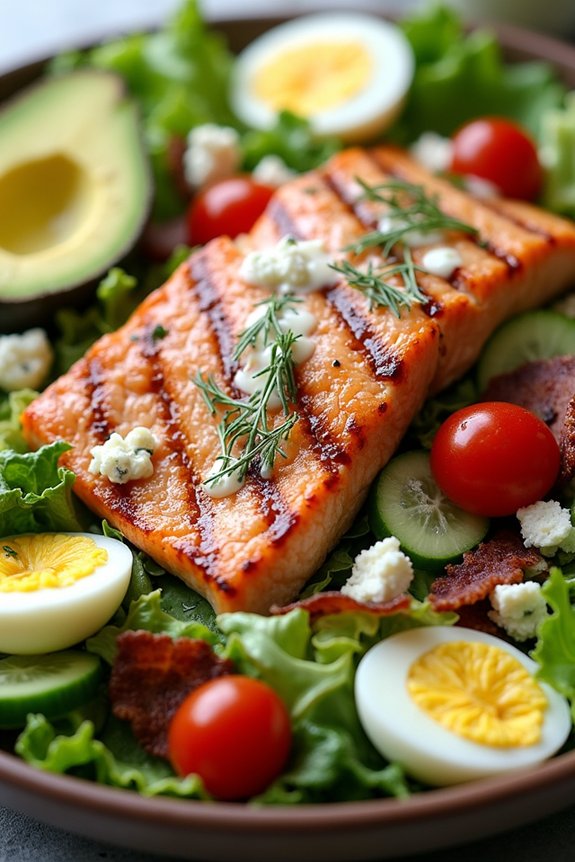 creamy dill salmon salad