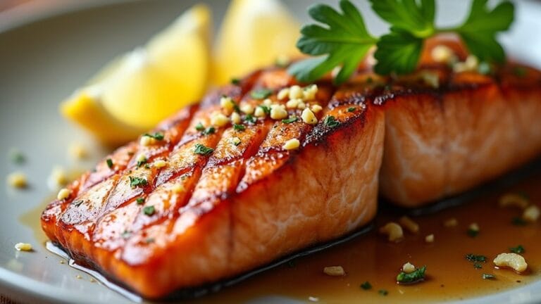 crispy maple grilled salmon