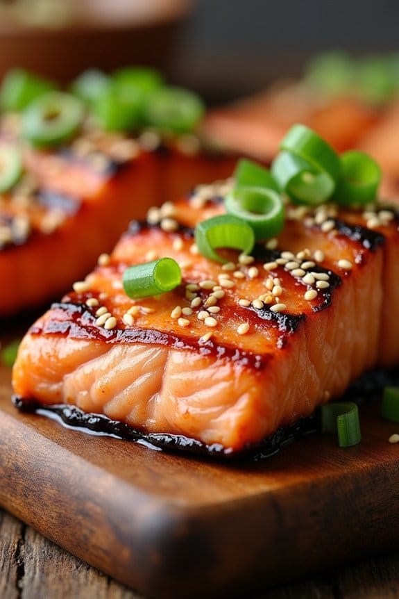 delicious grilled sesame salmon
