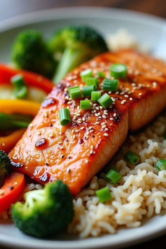 delicious honey garlic salmon