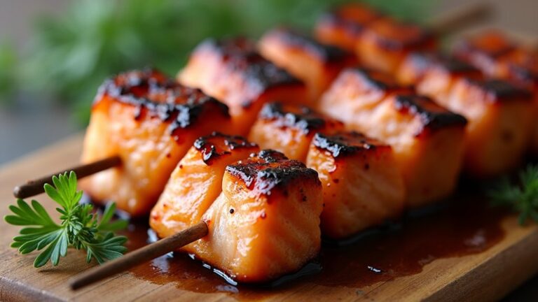 15 Flavorful Grilled Salmon Skewers Recipes With Big Taste delicious salmon skewer recipes