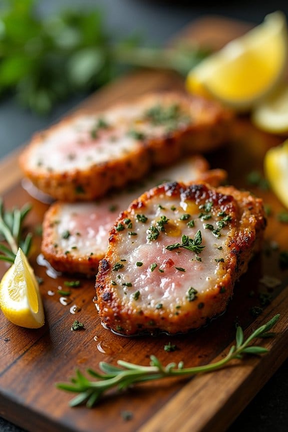 dijon herb crusted pork