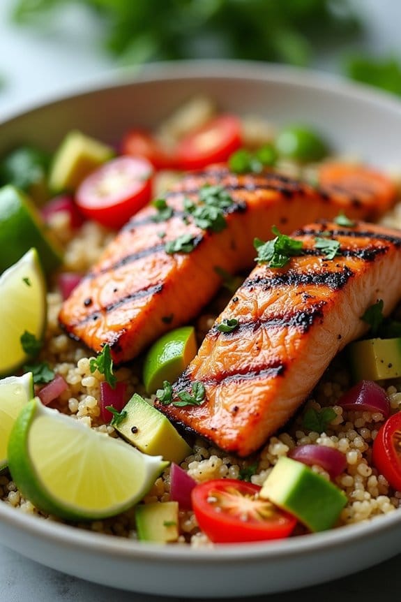 flavorful avocado lime salmon