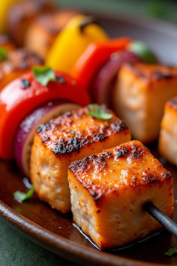 flavorful grilled salmon kabobs