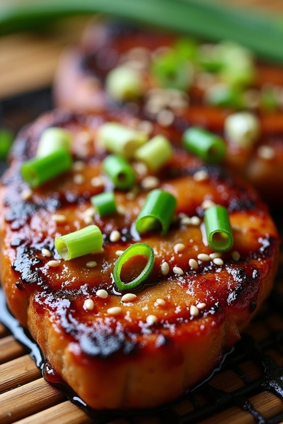 flavorful marinated pork steaks