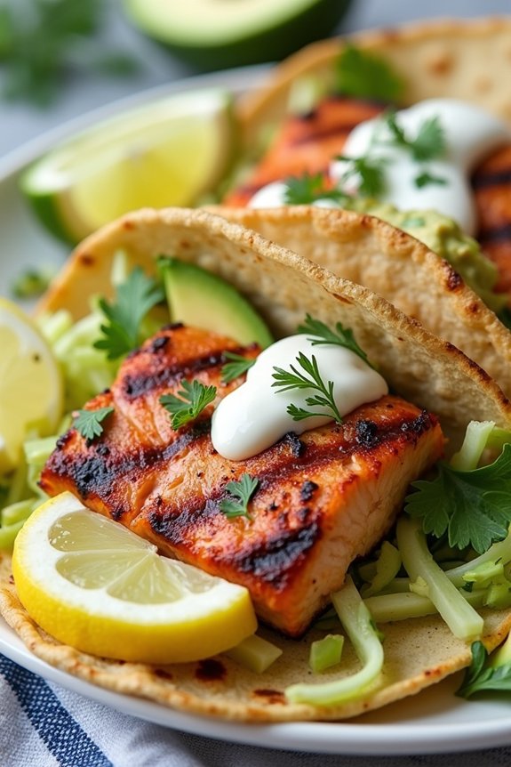 flavorful salmon taco delight