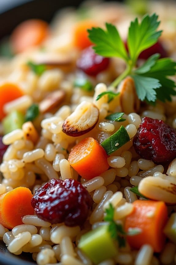 flavorful wild rice pilaf