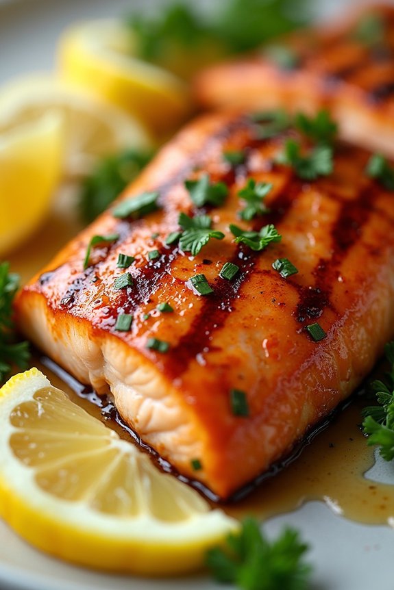 garlic butter glazed salmon