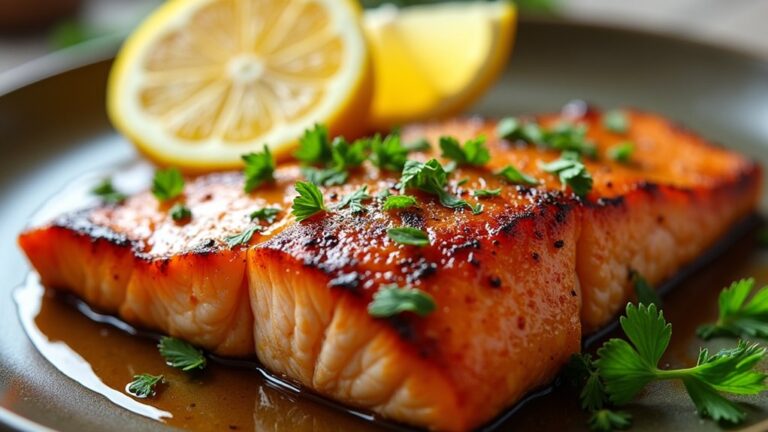 garlic butter grilled salmon