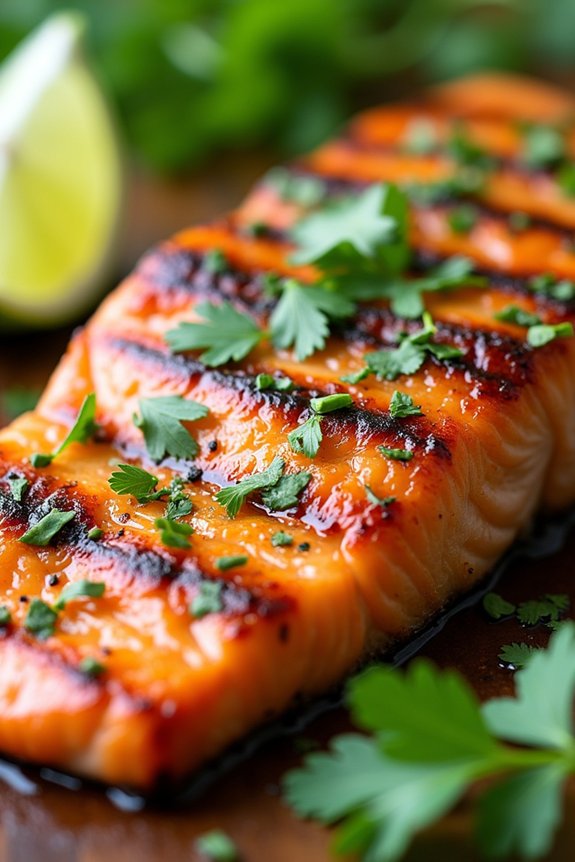 garlic butter lime salmon