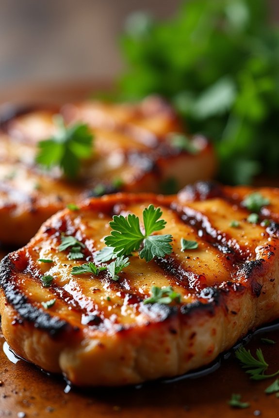 garlic dijon pork chops