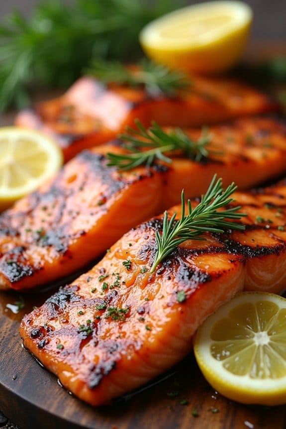 garlic dill grilled salmon recipe