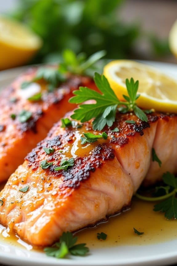 garlic lemon butter salmon
