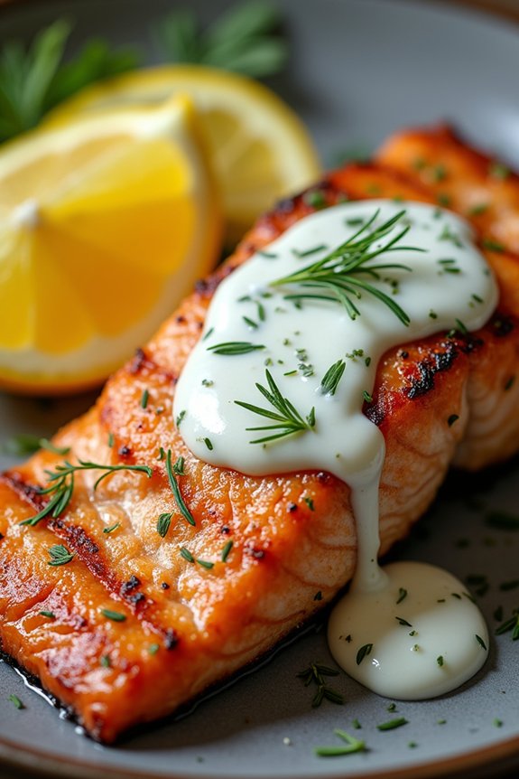 garlic parmesan grilled salmon