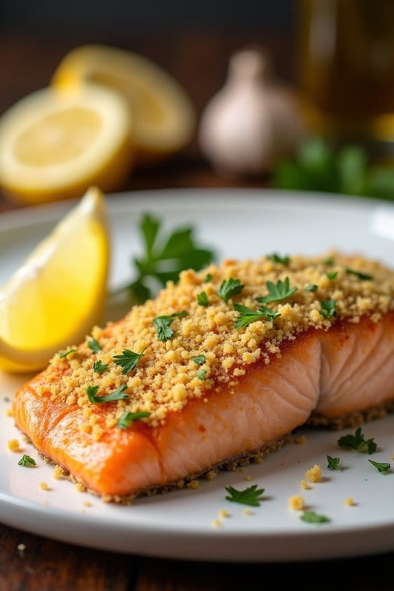 garlic parmesan salmon delight