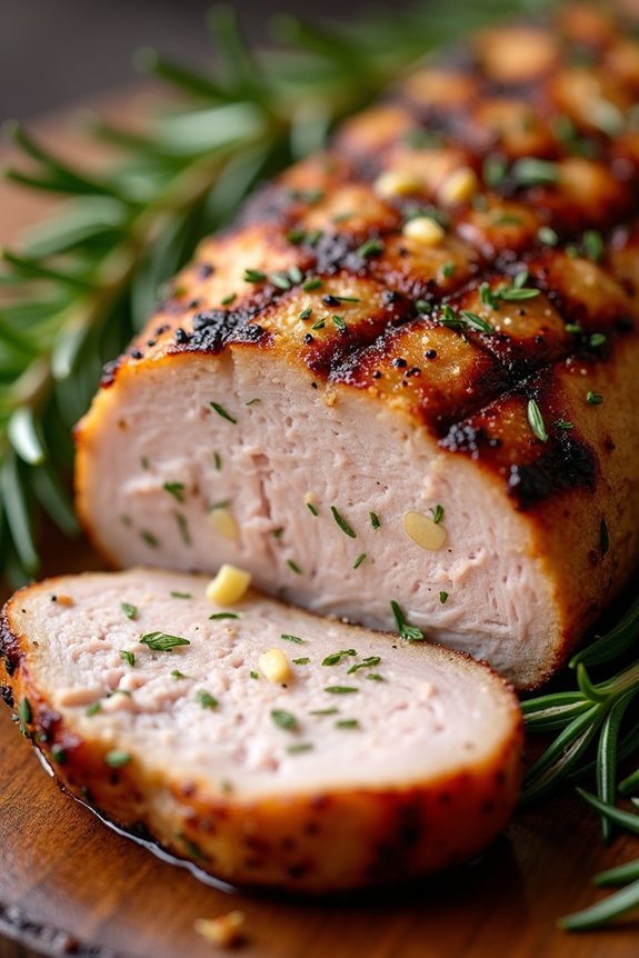 garlic rosemary pork loin