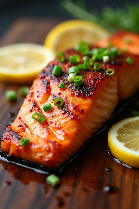 ginger soy grilled salmon