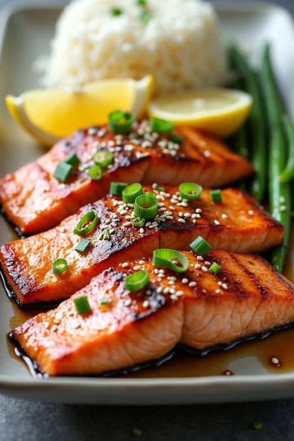 ginger soy grilled salmon