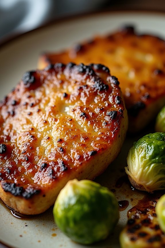 grilled honey mustard pork chops