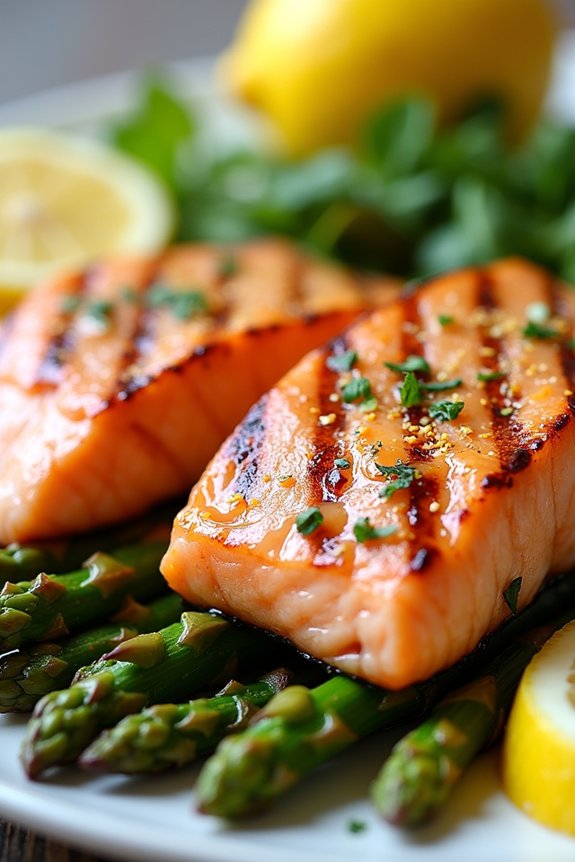 grilled lemon garlic salmon