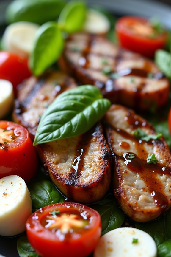 grilled pork caprese salad recipe