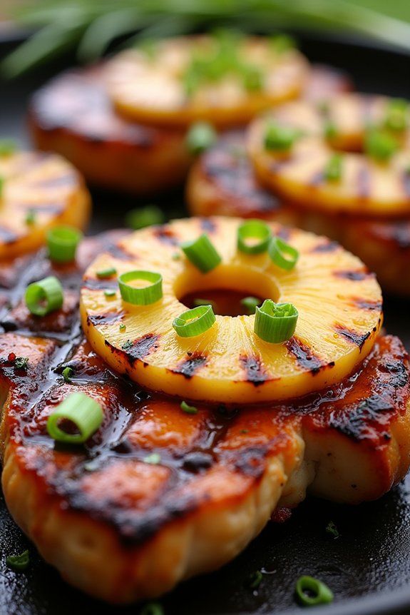 grilled pork chops with pineapple