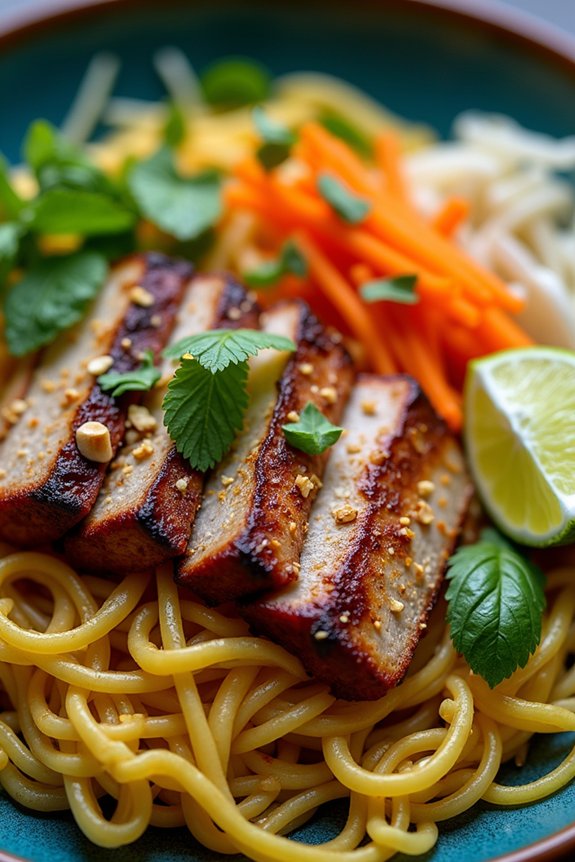 grilled pork with coconut turmeric