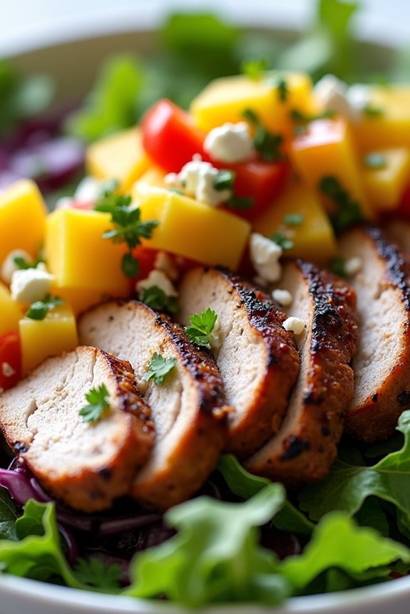 grilled pork with mango salsa