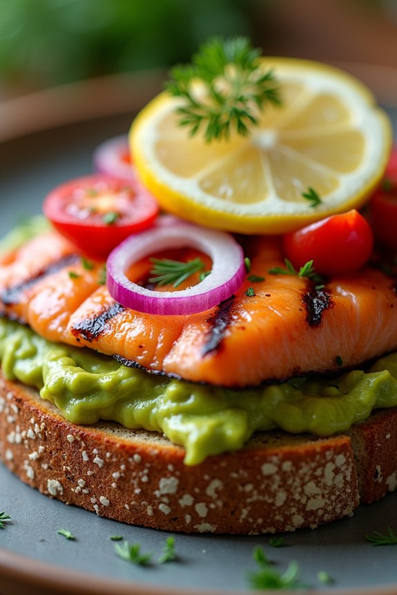 grilled salmon avocado toast recipe