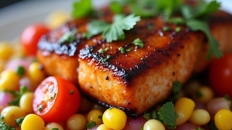 grilled salmon corn salsa