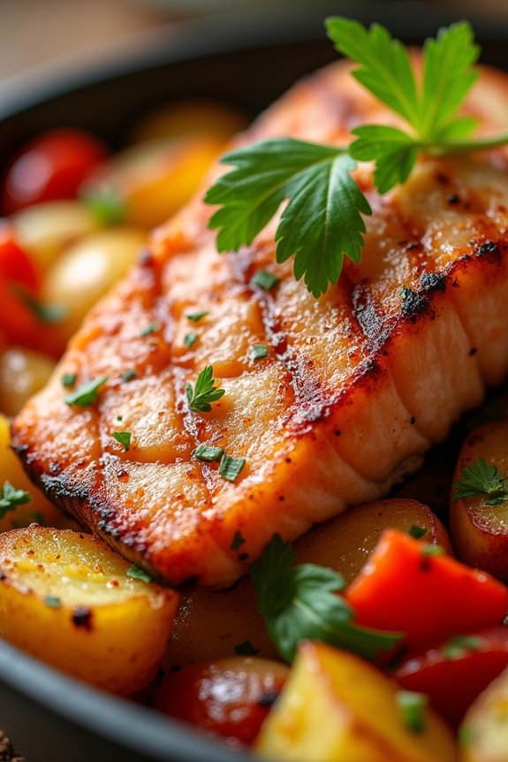 grilled salmon hash recipe