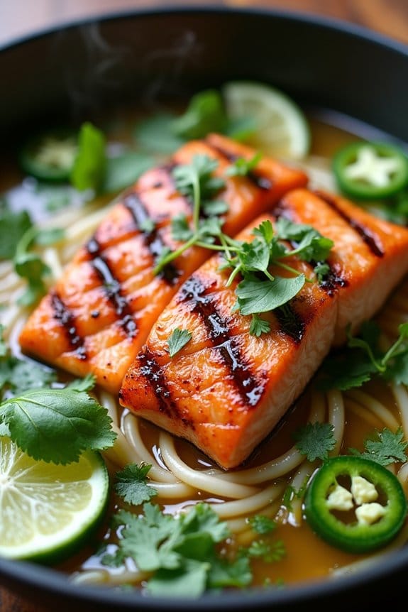 grilled salmon pho recipe