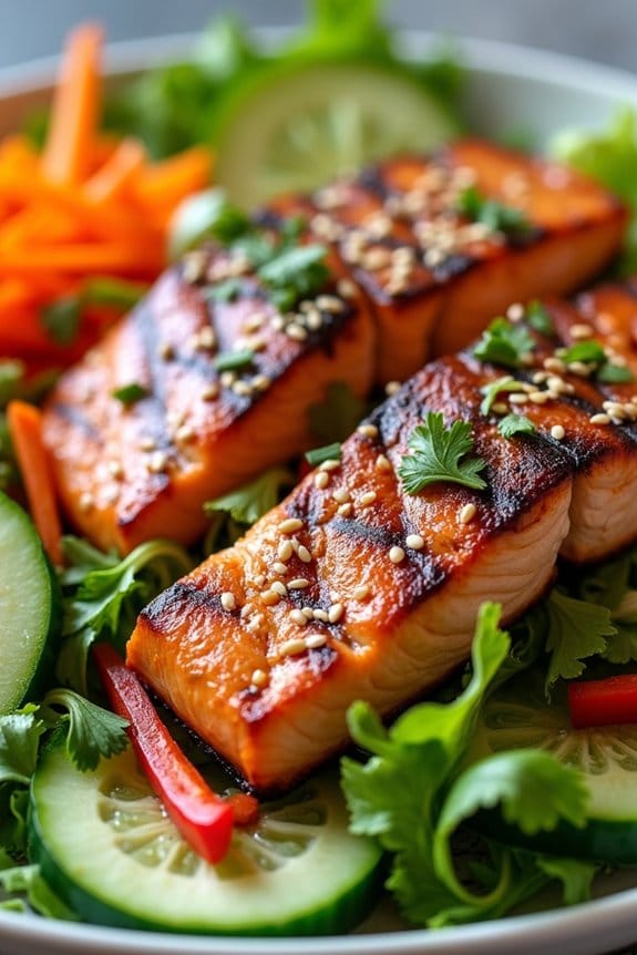 grilled salmon salad recipe