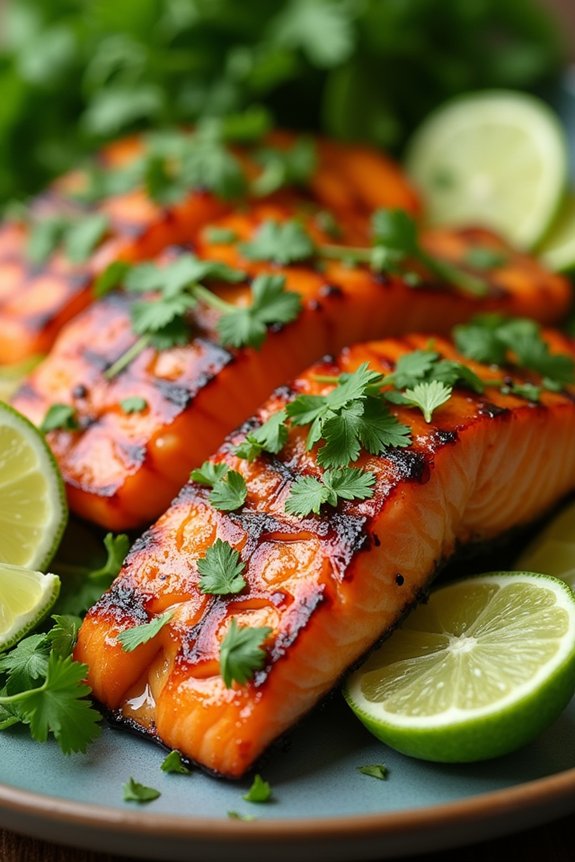 grilled salmon with cilantro lime