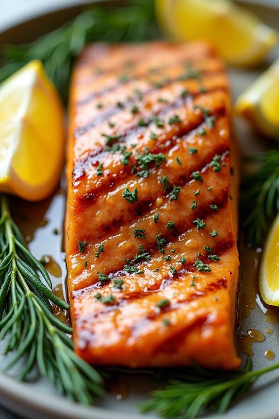 grilled salmon with dijon dill