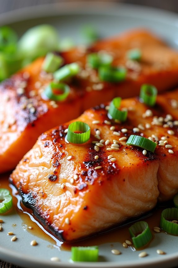 grilled salmon with ginger marinade