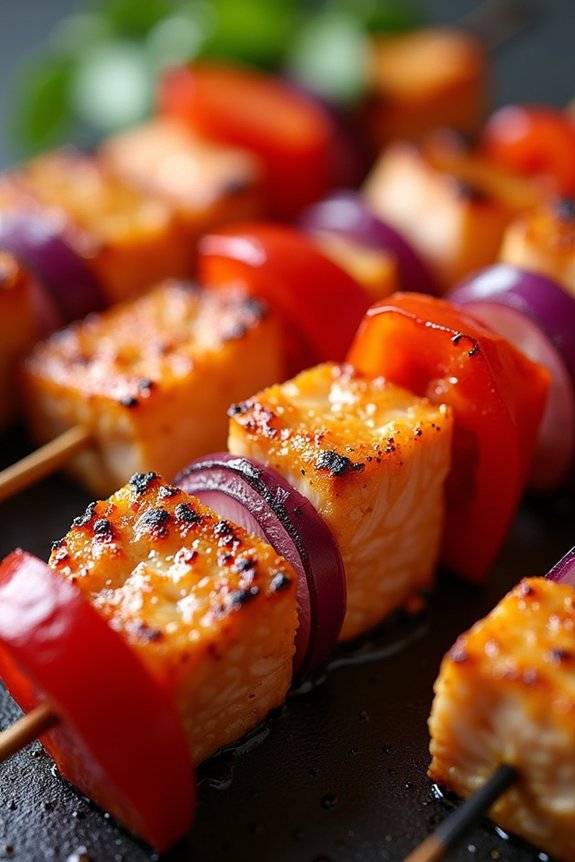 grilled salmon with honey mustard