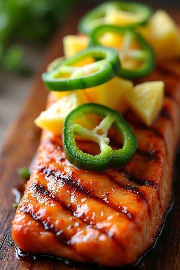 grilled salmon with pineapple jalape o