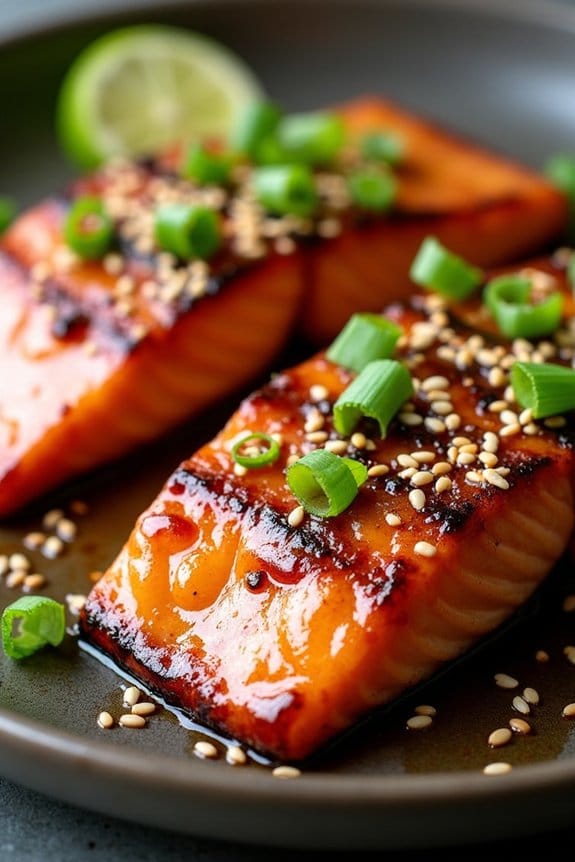 grilled salmon with teriyaki marinade
