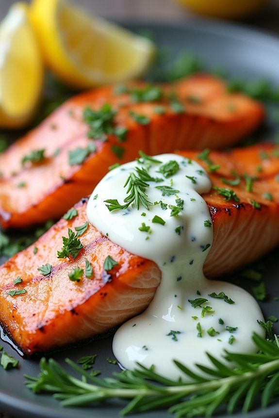 herb infused grilled salmon delight