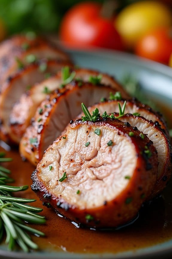 herb marinated grilled pork tenderloin