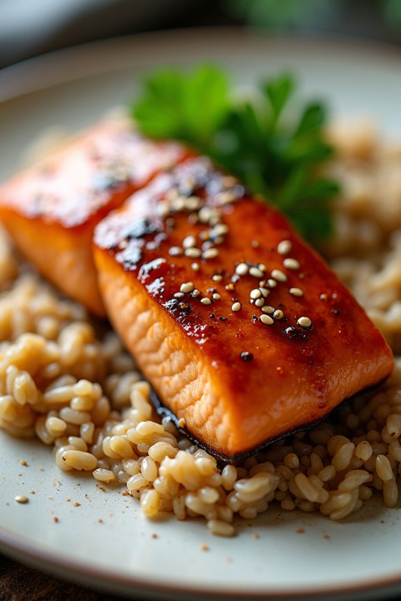 honey garlic glazed salmon